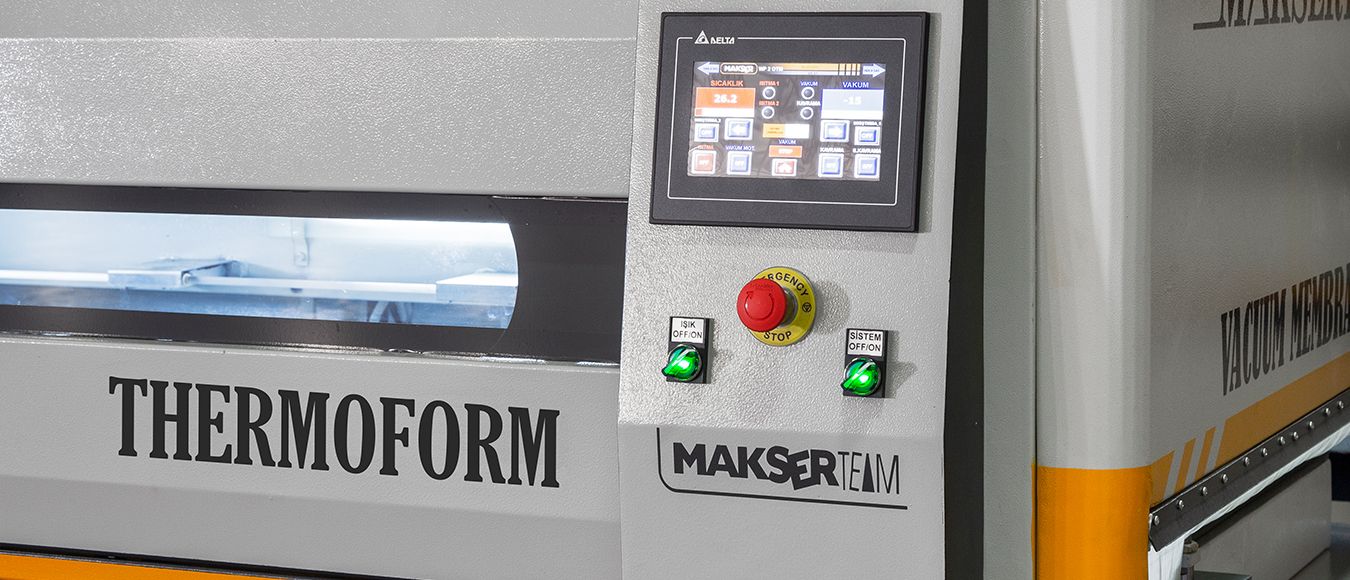 Makserteam Thermoform Makinası Kontrol Ekranı