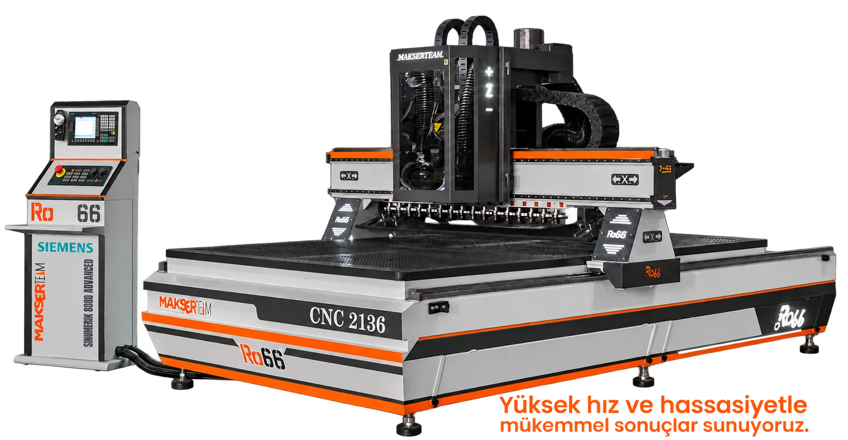 Makser RO66 CNC-Router mit Siemens-Bedienpult und kabellosem Handrad